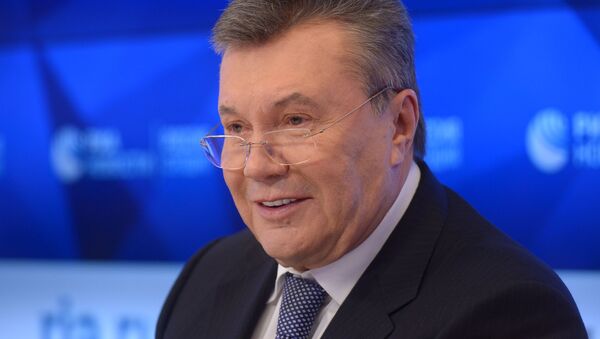 Пресс-конференция экс-президента Украины В. Януковича - Sputnik Абхазия