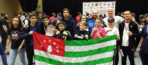 Финал Чемпионата и Первенства Центрально федерального  и Западно—сибирского федерального округов России по тайскому боксу - Sputnik Аҧсны