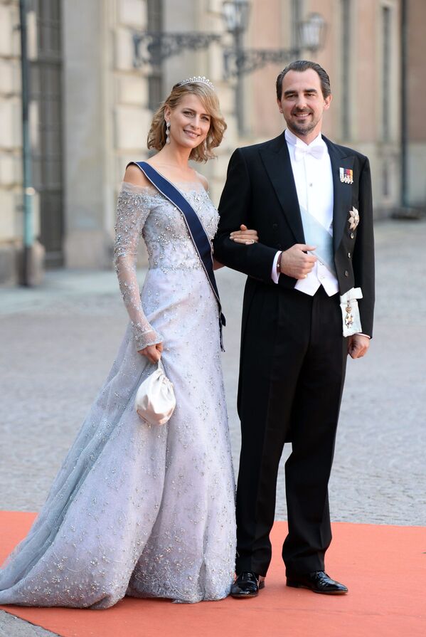 Греческий принц Николай с женой Татьяной - Sputnik Абхазия