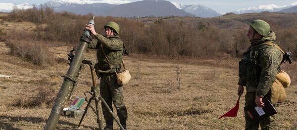 Артиллеристы ЮВО выполнили боевые стрельбы из «Кочующих минометов» - Sputnik Абхазия
