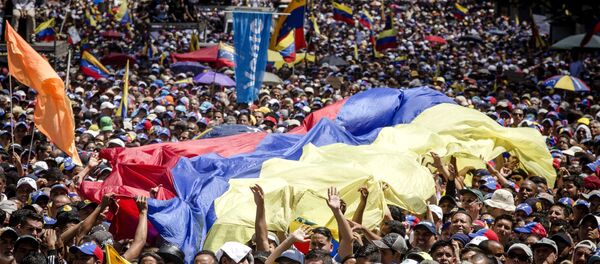 Акция протеста оппозиции в Каракасе - Sputnik Абхазия