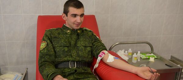 Благотворительная акция по сдаче крови Благотворительная акция по сдаче крови - Sputnik Абхазия