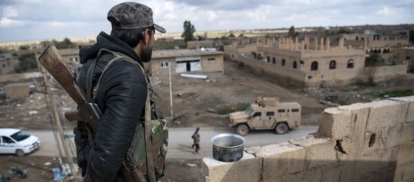 Боец сирийских демократических сил в деревне Багуз (Сирия) - Sputnik Абхазия