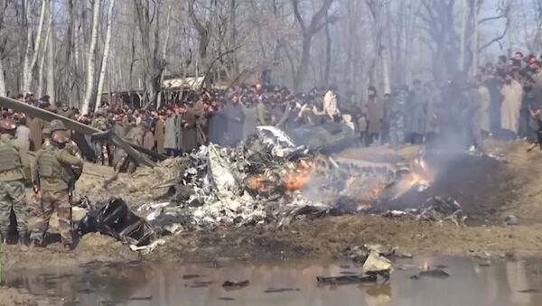 Видео с места падения самолётов ВВС Индии, сбитых Пакистаном - Sputnik Абхазия