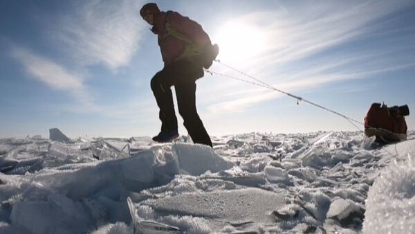 Шведка в одиночку прошла по льду Байкала 700 километров - Sputnik Абхазия