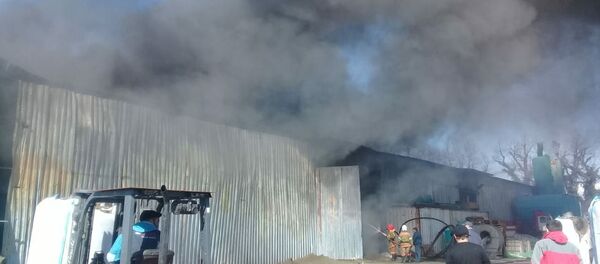 Склад рыбзавода горит в Очамчыре - Sputnik Аҧсны