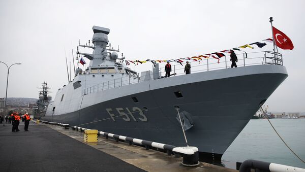 Прибытие отряда боевых кораблей ВМС Турции в порт Новороссийска - Sputnik Абхазия