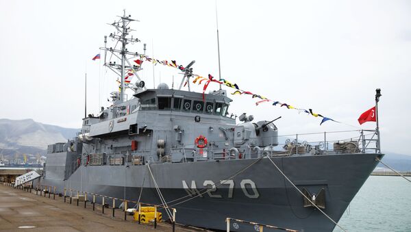 Прибытие отряда боевых кораблей ВМС Турции в порт Новороссийска - Sputnik Абхазия