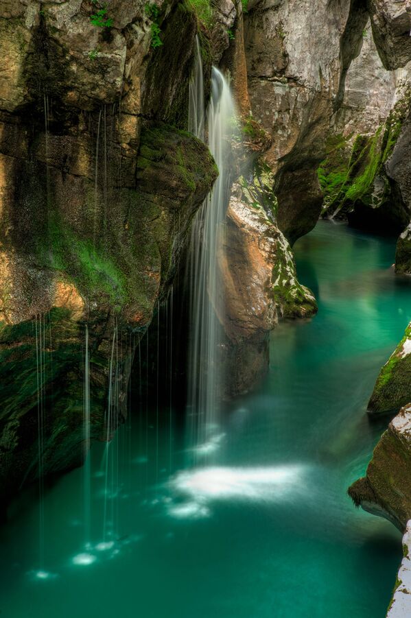 Водопады на реке Соча в Словении - Sputnik Абхазия