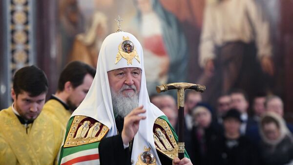 Литургия в 10-ю годовщину интронизации патриарха Кирилла - Sputnik Абхазия