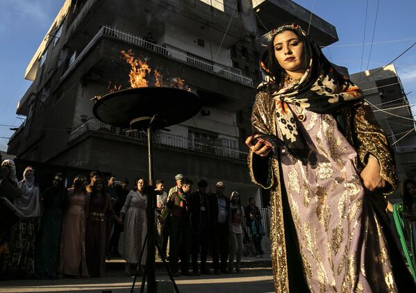 Курды во время празднования Новруза в Сирии - Sputnik Абхазия