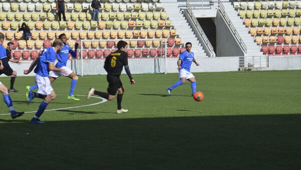 Футбольный матч девятого тура чемпионата Абхазии между Афоном и Динамо на стадионе Динамо в Сухуме - Sputnik Абхазия