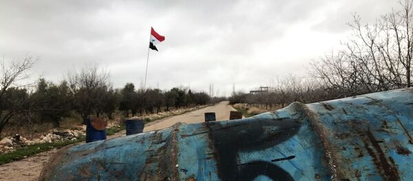 Блокпост в провинции Кунейтра неподалеку от границы Сирии и Израиля Блокпост в провинции Кунейтра неподалеку от границы Сирии и Израиля - Sputnik Абхазия