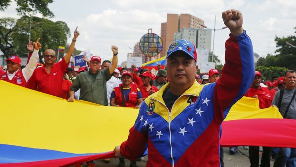 Акция в поддержку Н. Мадуро в Венесуэле - Sputnik Абхазия