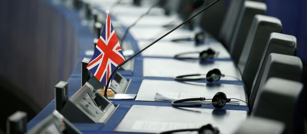 Британский флаг в Европарламенте Британский флаг в Европарламенте - Sputnik Абхазия