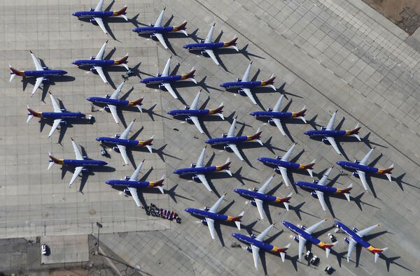 Самолеты Southwest Airlines Boeing 737 MAX в аэропорту в Викторвилле, штат Калифорния - Sputnik Абхазия