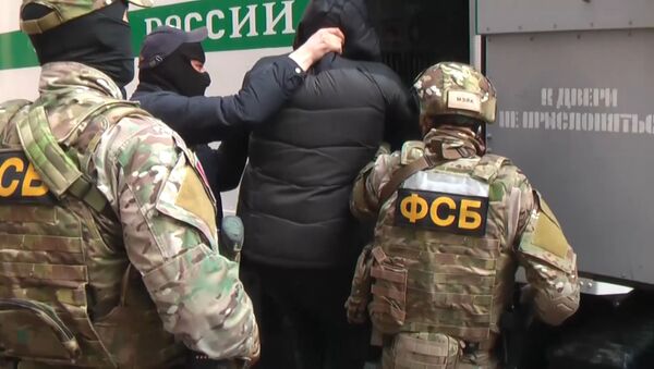 Кадры задержания подозреваемого во взрывах в московском метро - Sputnik Абхазия