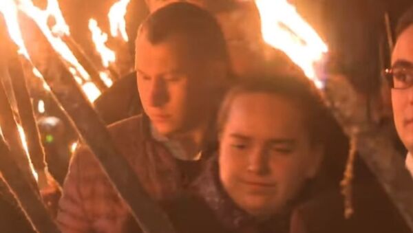 Ультраправые националисты провели факельное шествие у Ясной Горы в Польше - Sputnik Абхазия