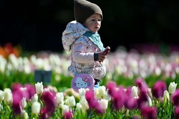 Ребенок в Никитском ботаническом саду в Крыму - Sputnik Абхазия