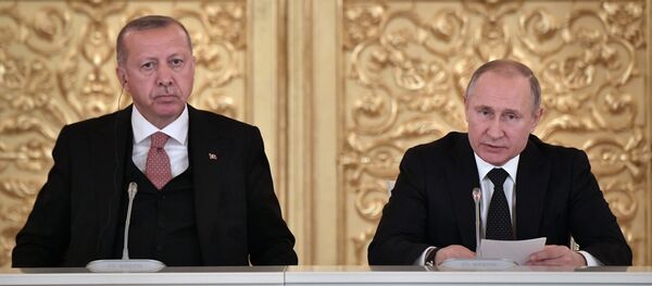 Президент РФ В. Путин встретился с президентом Турции Р. Т. Эрдоганом Президент РФ В. Путин встретился с президентом Турции Р. Т. Эрдоганом - Sputnik Абхазия