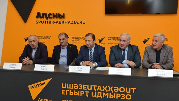 Пресс-конференция членов Республиканской Общественной Организации Союз Парламентариев Абхазии - Sputnik Абхазия