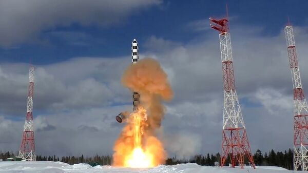 Запуск ракеты «Сармат» с космодрома «Плесецк» - Sputnik Абхазия