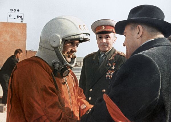 Напутствия Сергея Королева летчику-космонавту Юрию Гагарину перед стартом - Sputnik Абхазия