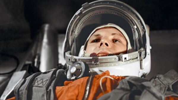 Летчик-космонавт Юрий Гагарин в кабине космического корабля “Восток” - Sputnik Аҧсны