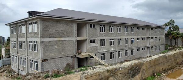 Строительство средней школы №1 в городе Гагра Строительство средней школы №1 в городе Гагра - Sputnik Абхазия