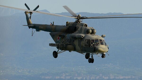 Боевые вертолеты Ка-52 и Ми-8АМТШ перебазировались на аэродром российской военной базы ЮВО в Абхазии для учений - Sputnik Абхазия
