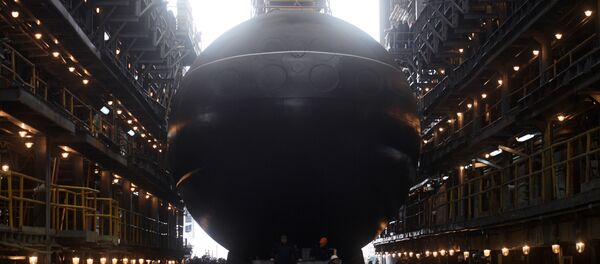 Спуск на воду подводной лодки Петропавловск-Камчатский в Санкт-Петербурге Спуск на воду подводной лодки Петропавловск-Камчатский в Санкт-Петербурге - Sputnik Абхазия
