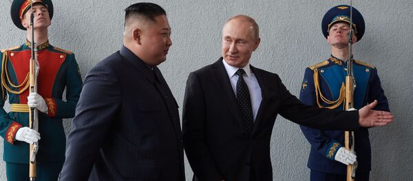 Аҩадатәи Кореиа ахада Ким Чен Ын Владивосток днеиит мшаԥы 24 рзы Аҩадатәи Кореиа ахада Ким Чен Ын Владивосток днеиит мшаԥы 24 рзы - Sputnik Аҧсны