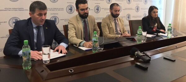 Пресс-конференция в МИД Абхазии  Пресс-конференция в МИД Абхазии  - Sputnik Абхазия