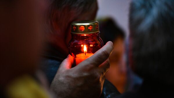 Празднование пасхи в Сухумском кафедральном Соборе Благовещения Пресвятой Богородицы - Sputnik Абхазия
