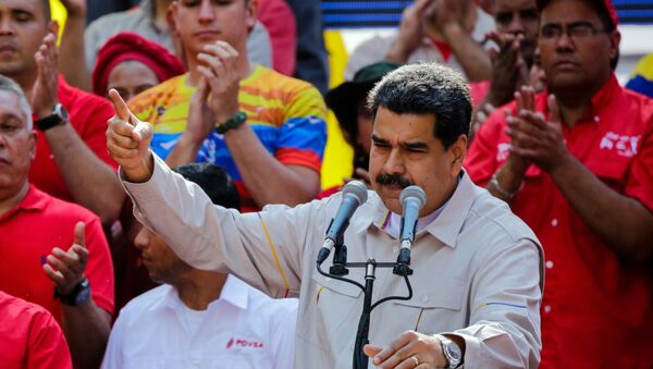 Акция в поддержку президента Венесуэлы Н. Мадуро - Sputnik Абхазия