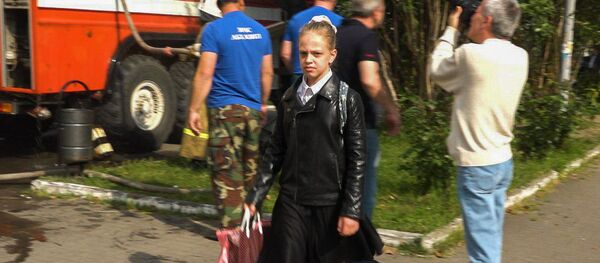 Пожар во 2-й Сухумской школе - Sputnik Абхазия