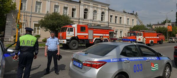 Пожар во 2-й Сухумской школе - Sputnik Абхазия