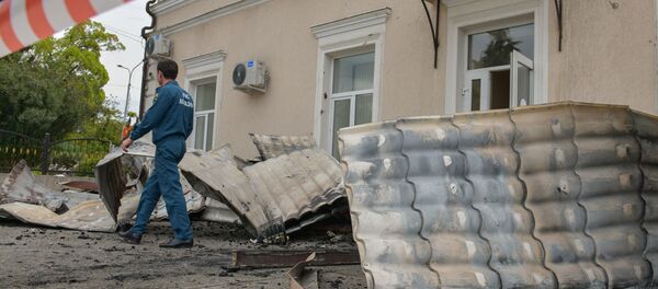 Последствия пожара в сухумской школе №2 - Sputnik Аҧсны