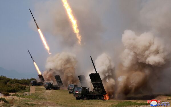 Ракетные стрельбы в Северной Корее, 4 мая 2019 - Sputnik Абхазия