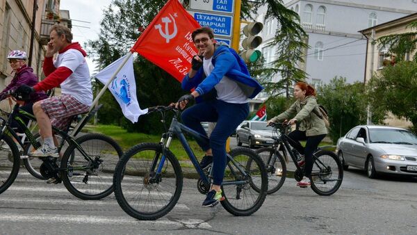 Велопробег в честь Дня Победы, 9 мая 2019 - Sputnik Абхазия