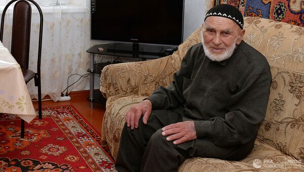 Долгожитель Аппаз Илиев в селении Гули в горном Джейрахском районе Ингушетии - Sputnik Абхазия