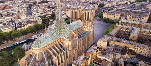Проект восстановления крыши собора Нотр-Дама от студии designboom Проект восстановления крыши собора Нотр-Дама от студии designboom - Sputnik Абхазия