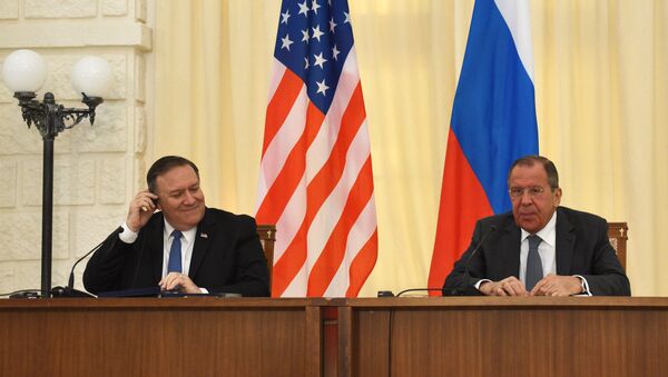 Встреча главы МИД РФ С. Лаврова с госсекретарем США М. Помпео - Sputnik Абхазия