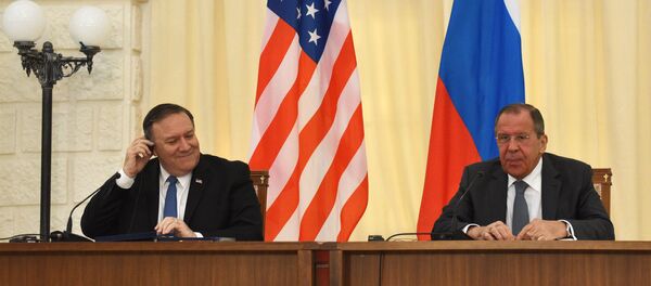 Встреча главы МИД РФ С. Лаврова с госсекретарем США М. Помпео Встреча главы МИД РФ С. Лаврова с госсекретарем США М. Помпео - Sputnik Абхазия