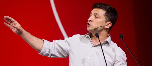 Выступление президента Украины В. Зеленского на iForum-2019 в Киеве Выступление президента Украины В. Зеленского на iForum-2019 в Киеве - Sputnik Абхазия