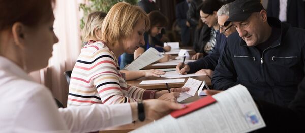 Голосование на выборах президента России за рубежом - Sputnik Абхазия