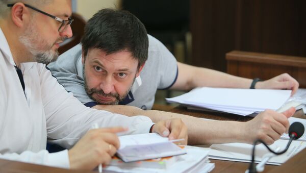 Заседание суда по делу журналиста К. Вышинского в Киеве - Sputnik Абхазия