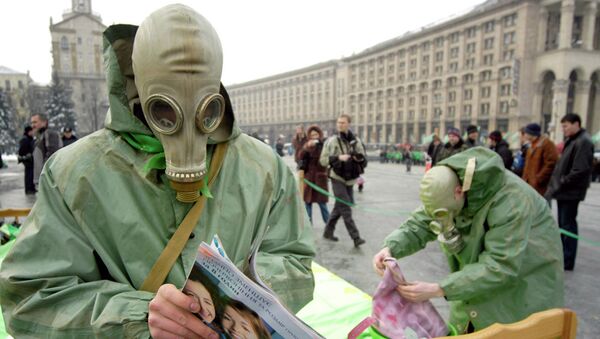 Протесты против строительства ядерного хранилища. Киев, Украина. 3 марта 2006  - Sputnik Абхазия