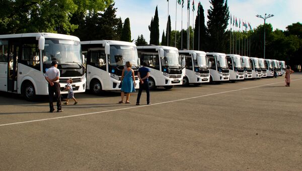 Тринадцать автобусов Вектор Next завода ГАЗ передали сухумскому АТП,  21 июня 2019 - Sputnik Абхазия