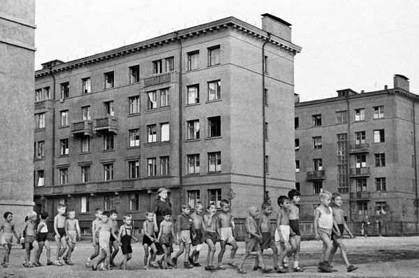 Дети на улицах Москвы, 23 июня 1941 год. - Sputnik Абхазия